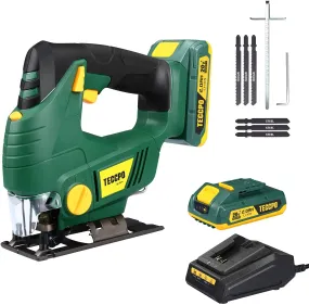 20V MAX Cordless Jigsaw with Variable Speed Control   2.0Ah Battery, Charger & 6 Blades