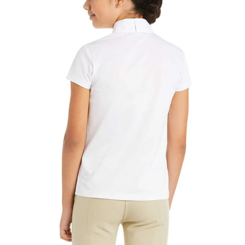 Ariat Youth Aptos Short Sleeved Show Shirt White