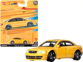 Audi S4 Quattro with Sunroof Yellow Deutschland Design Series Diecast Model Car by Hot Wheels