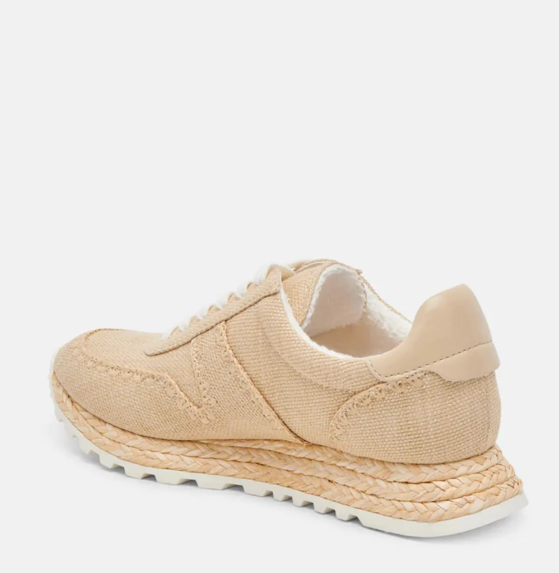 Ayita Sneaker | Lt Natural Raffia