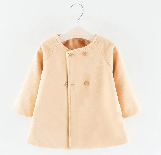 Baby Girl Boys Spring Winter Wool Blends Jacket Coat