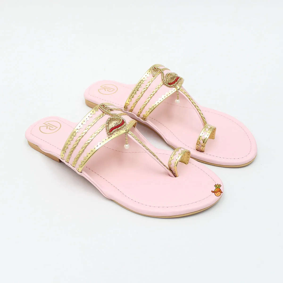 Baby Pink Flamingo Flats