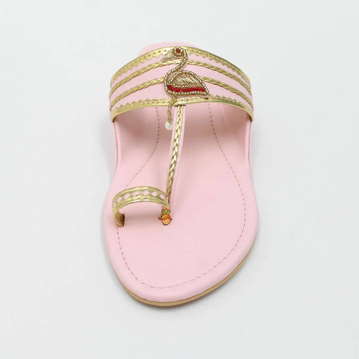 Baby Pink Flamingo Flats