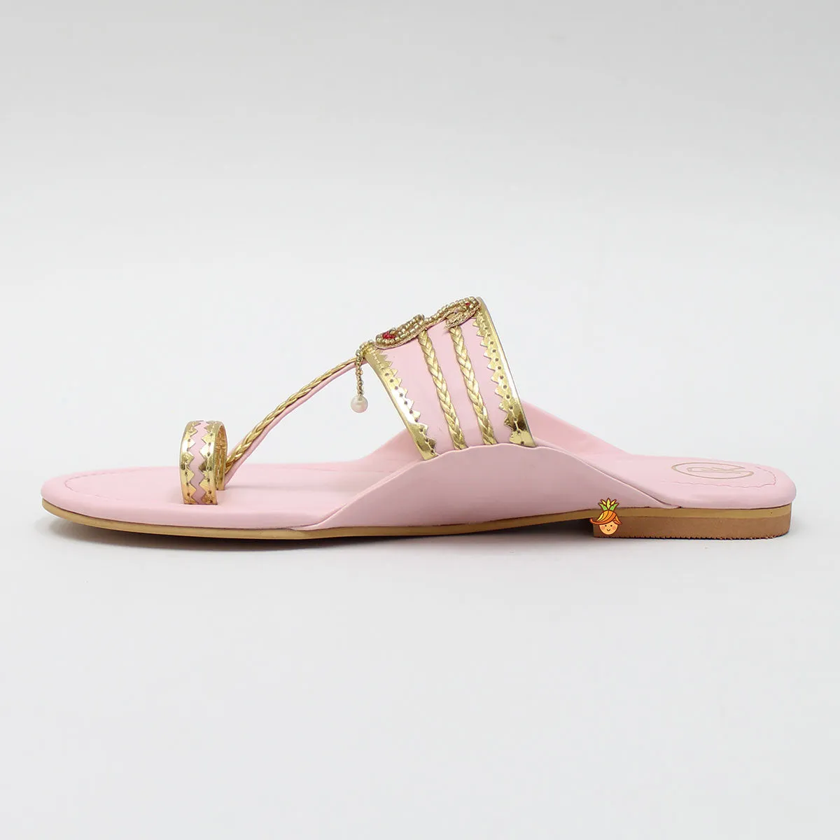 Baby Pink Flamingo Flats