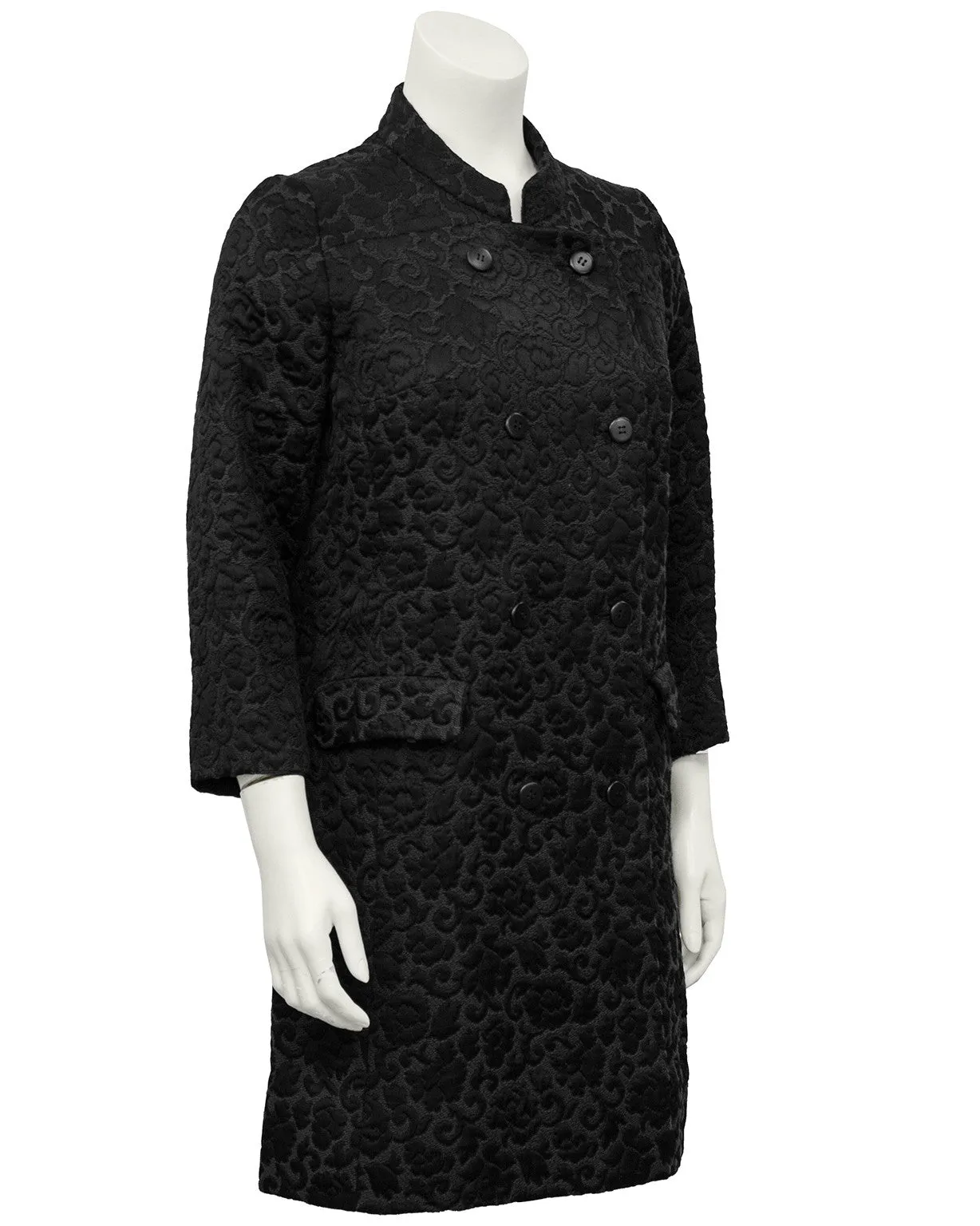 Black Brocade Coat