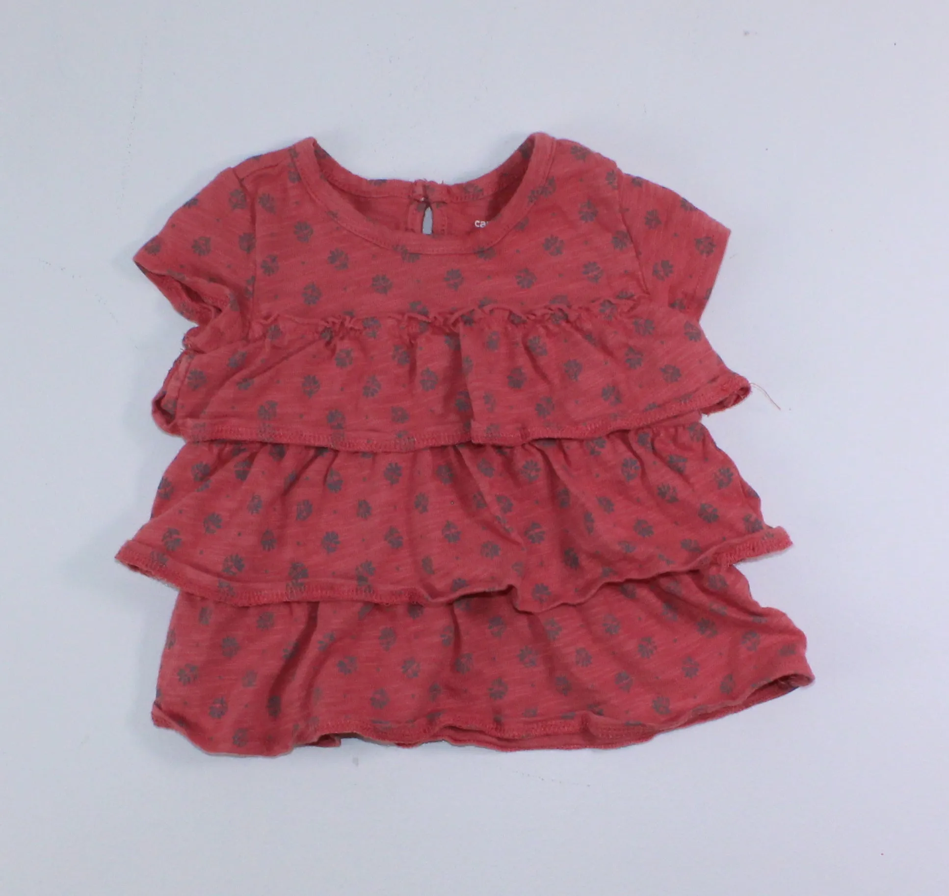 CARTERS RUFFLE TOP 9M EUC