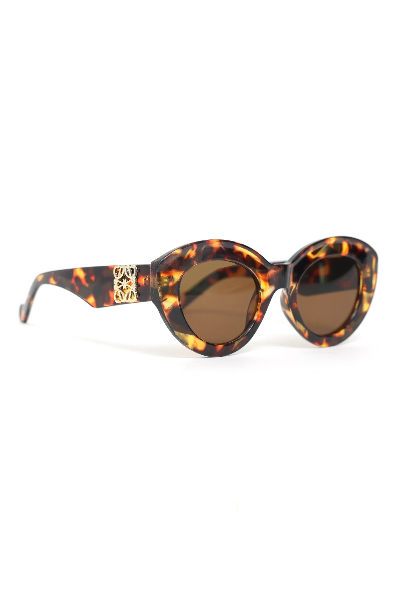 CAT EYE SUNGLASSES-LEOPARD