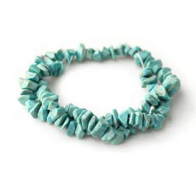 Chinese Turquoise 6x9-8x10mm Freeform Nugget - 15-16 Inch