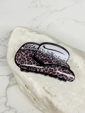 Cowgirl Hair Clip - Leopard