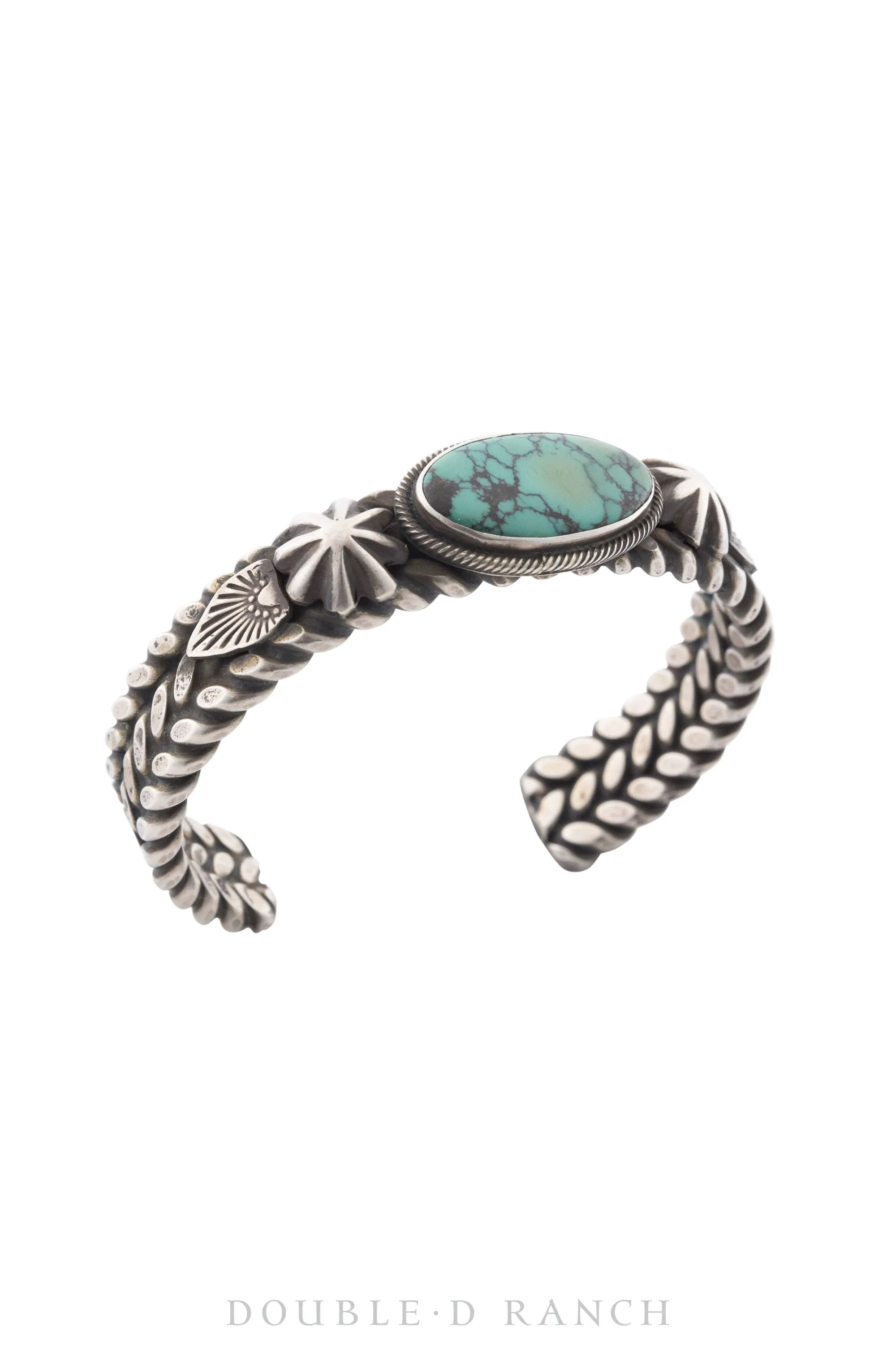 Cuff, Coil Twist Wire, Turquoise, Hallmark, Contemporary, 3508