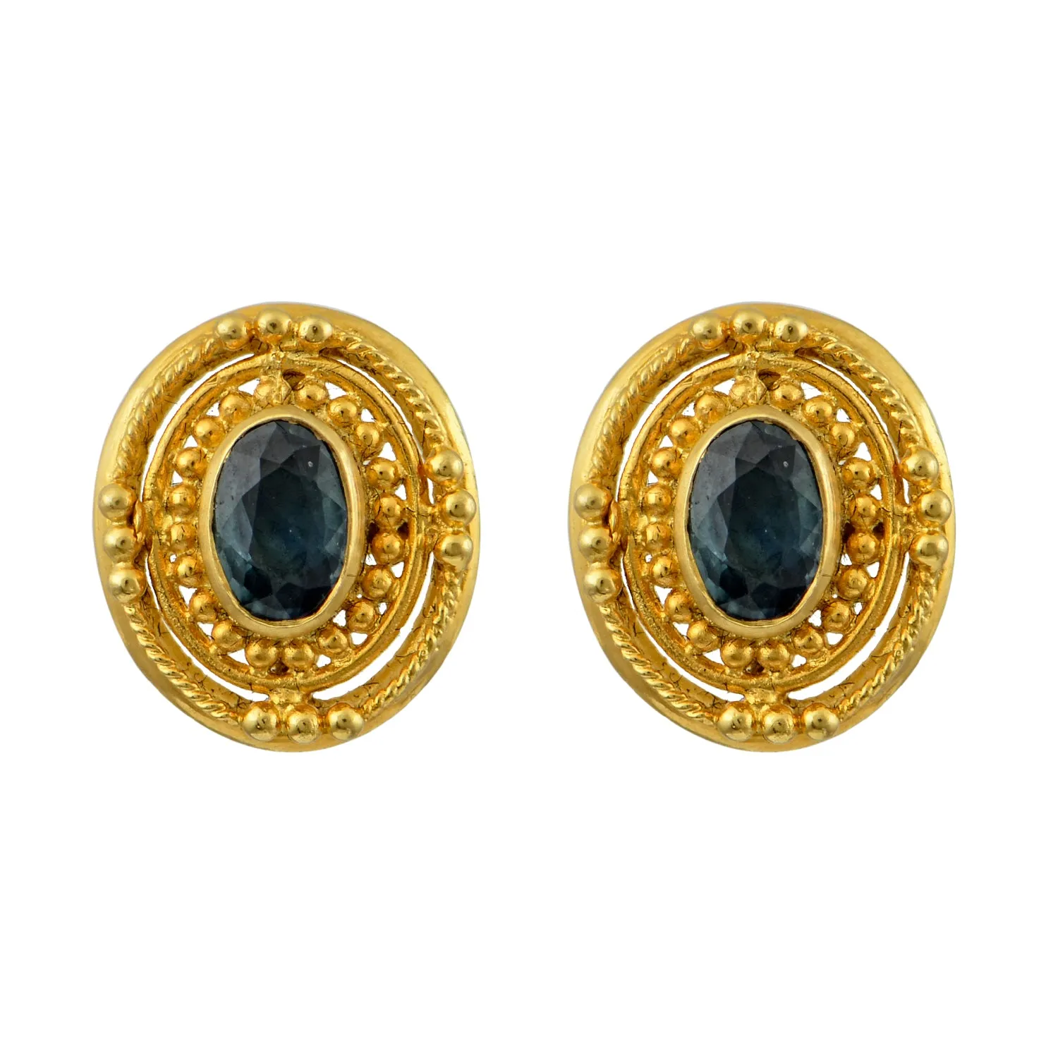 Empress Fabia Byzantine Gold Earrings