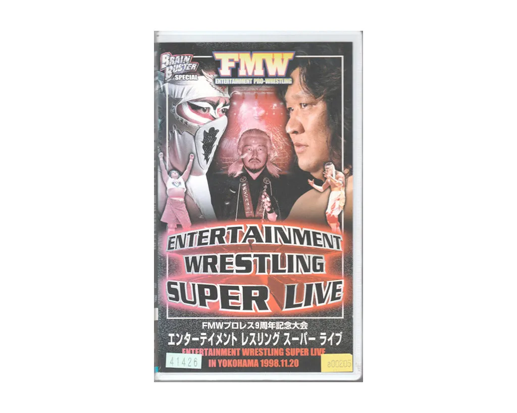 FMW ENTERTAINMENT WRESTLING SUPER LIVE VHS TAPE