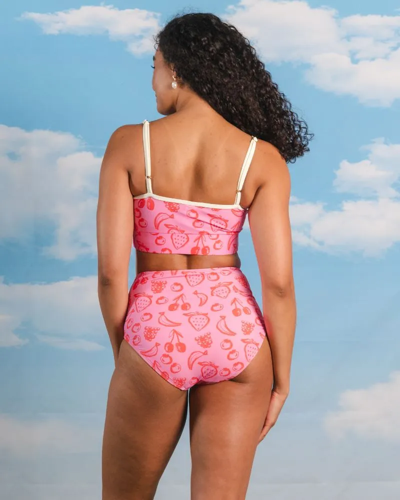 Fruity Doodles High-Waist Bottom