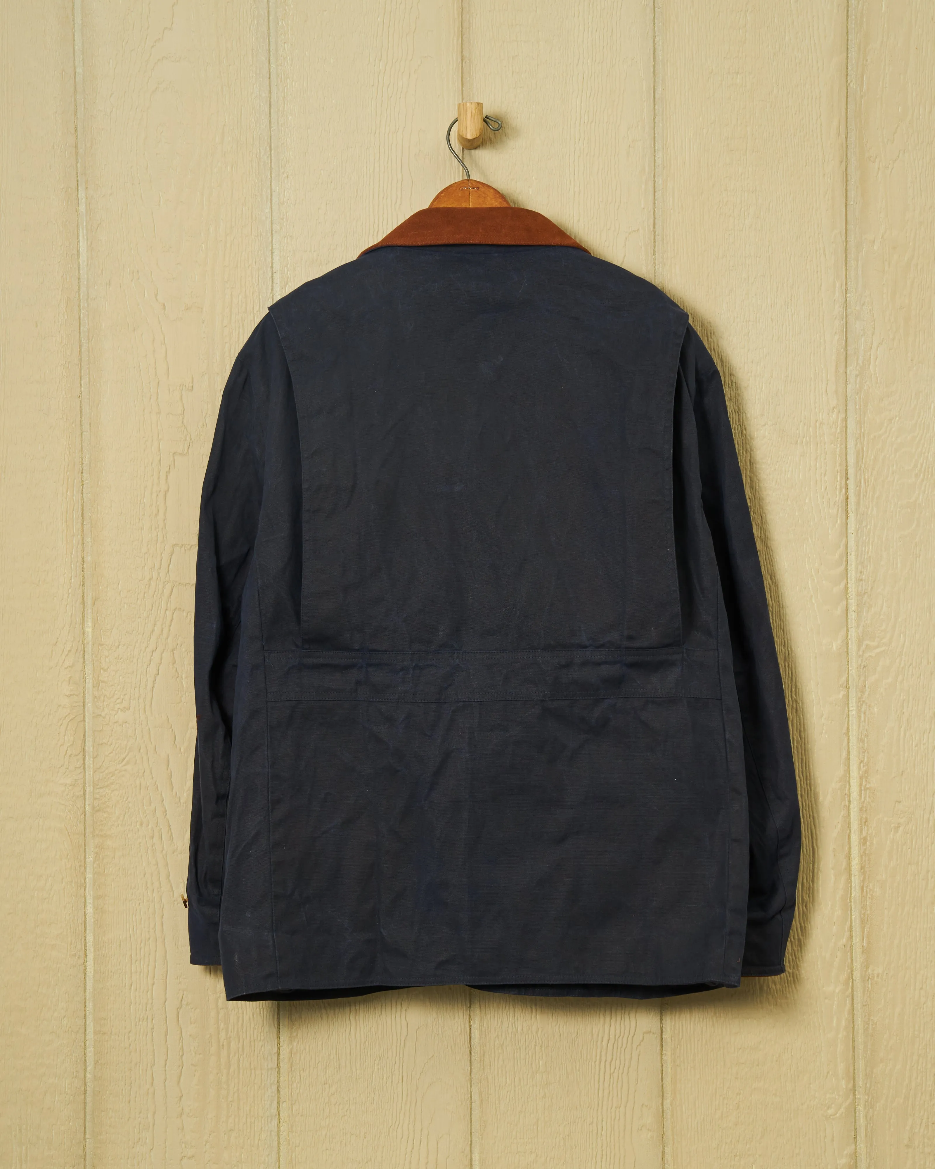 Gamekeeper Jacket in Navy Waxed Canvas