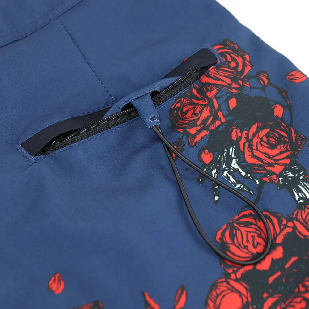 Grateful Dead | Hybrid Board Short | Bertha & Roses Navy