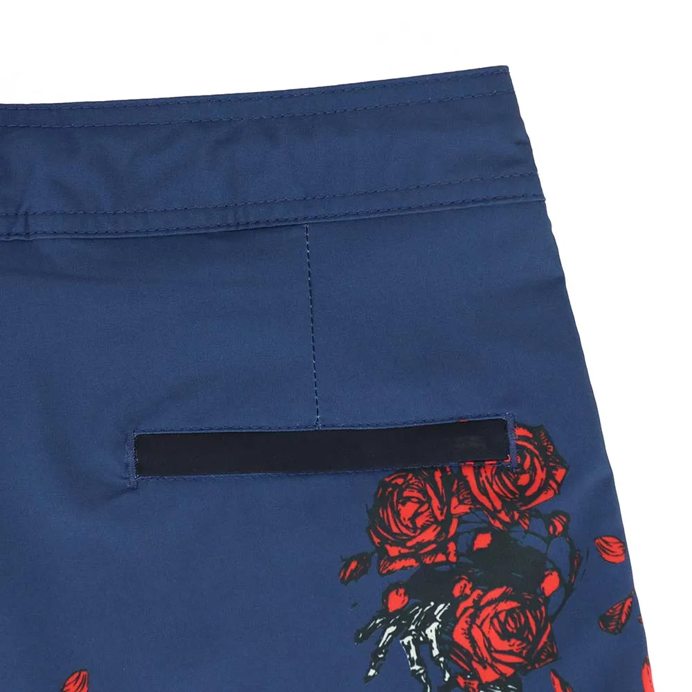 Grateful Dead | Hybrid Board Short | Bertha & Roses Navy