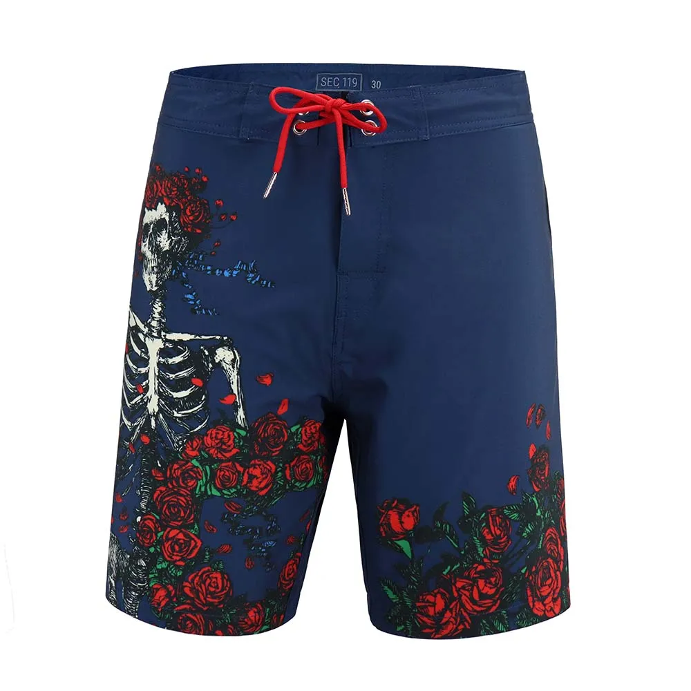 Grateful Dead | Hybrid Board Short | Bertha & Roses Navy