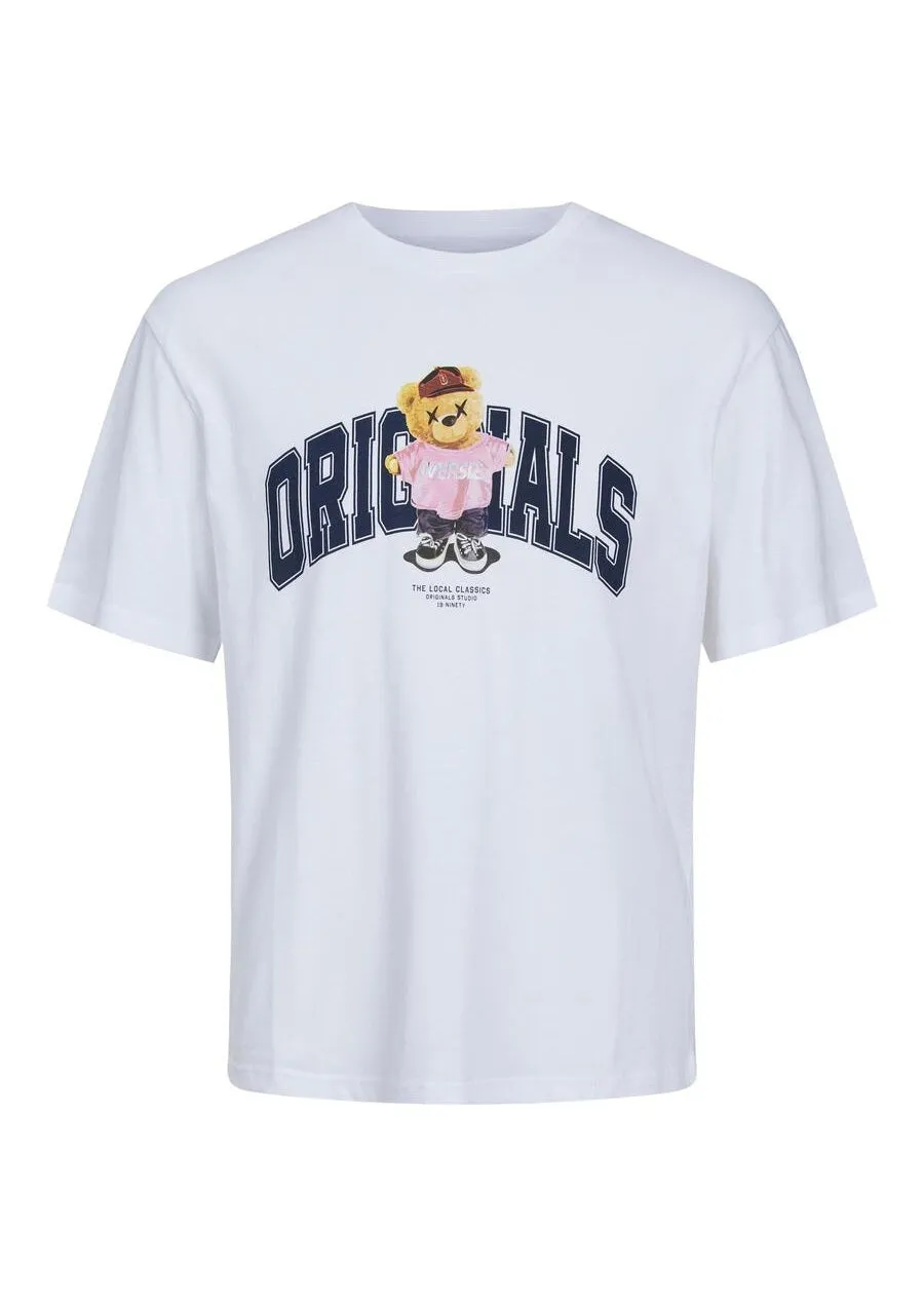 JORPLUSHY TEE SS CREW NECK (White Bear)