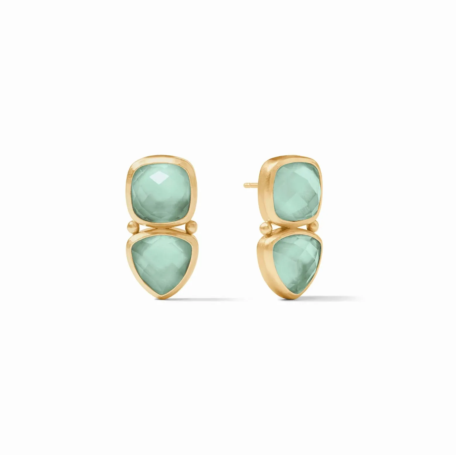 Julie Vos Aquitaine Midi Earring, Aquamarine Blue