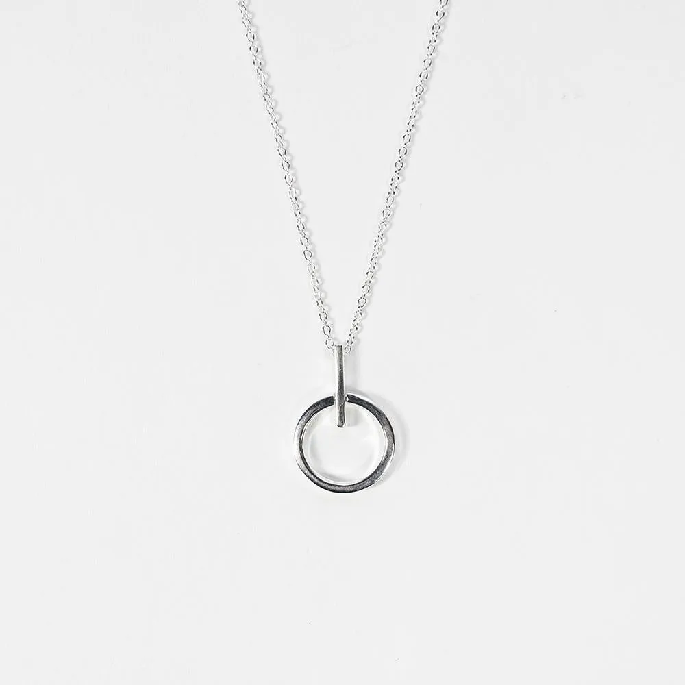 Mod Geometric Silver Necklace