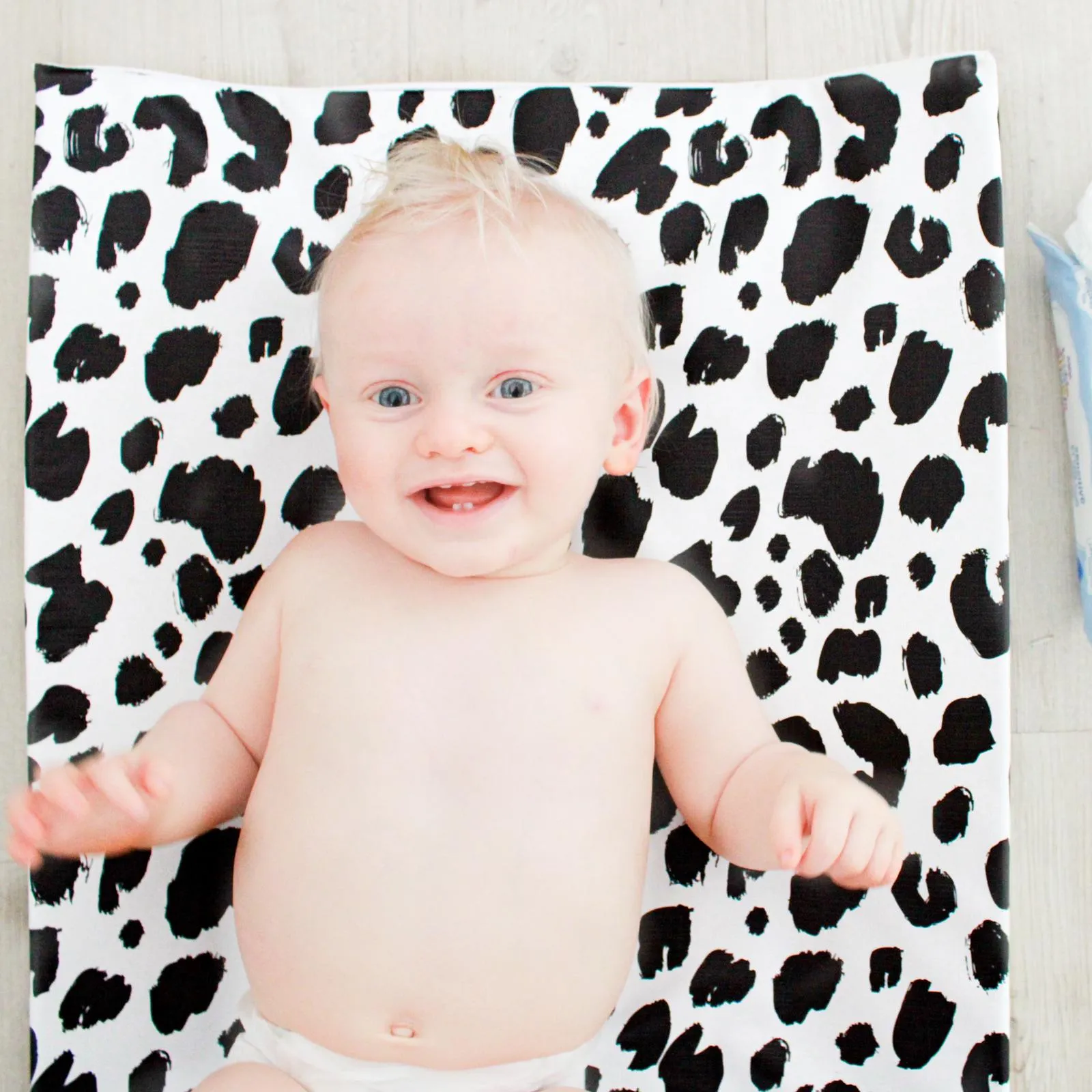 Mono Leopard print Changing Mat (all sizes)