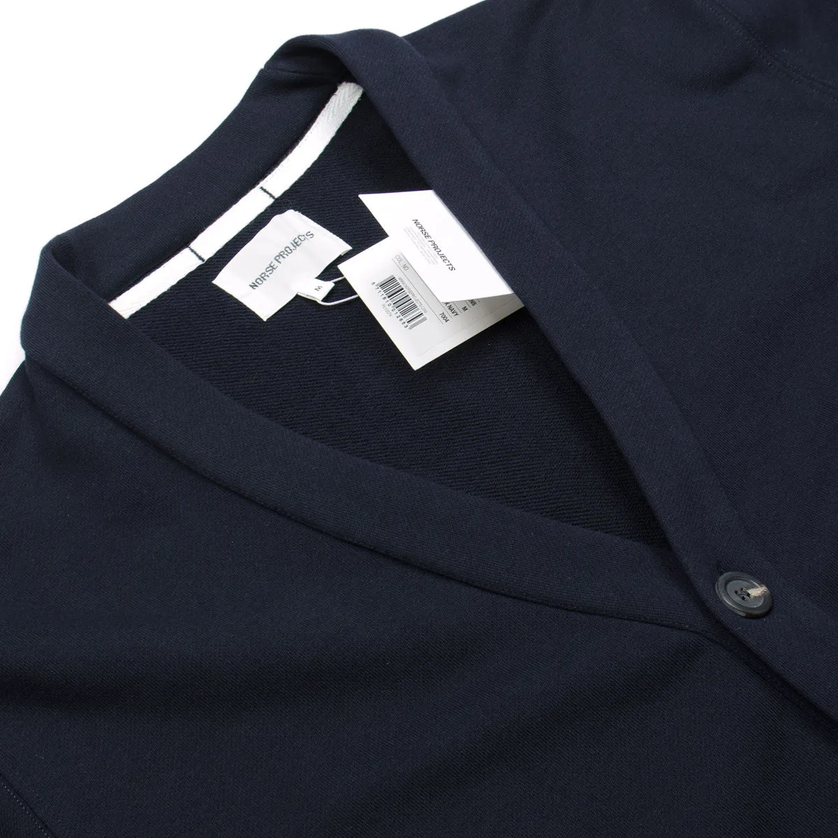 Norse Projects - Vidar Sweat Cardigan - Dark Navy