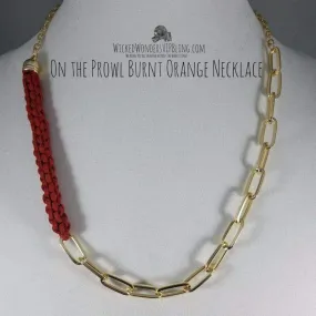 On the Prowl Burnt Orange, Necklace