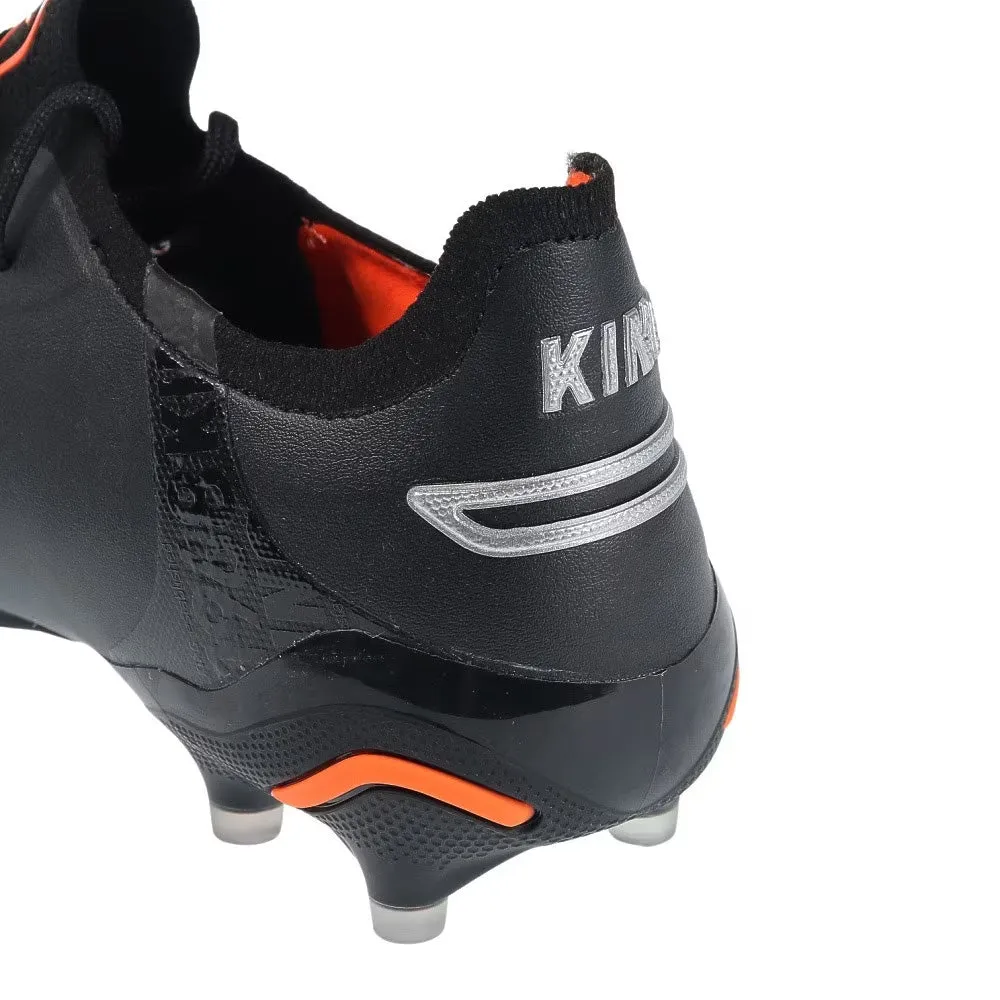 Puma King Ultimate FG/AG Football Boots (Black/Silver/Orange)