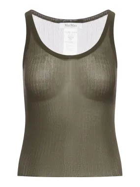 Ribbed silk top