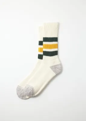 ROTOTO Crew Socks R1255 GREEN/YELLOW