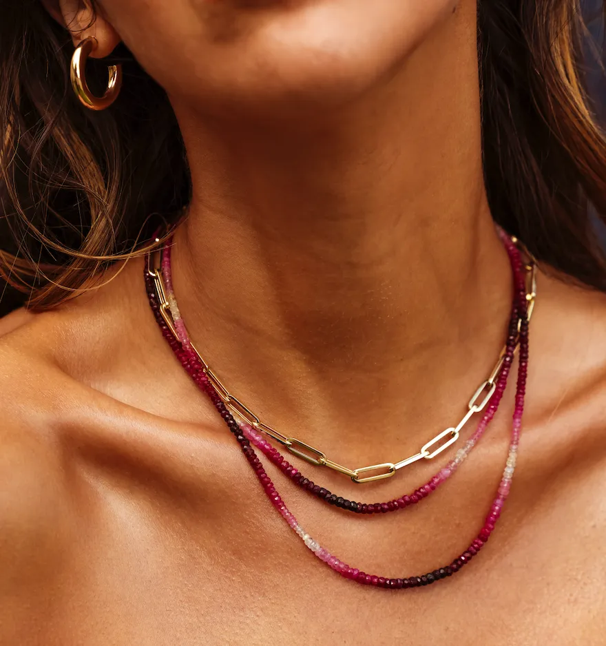 Ruby Ombré Necklace