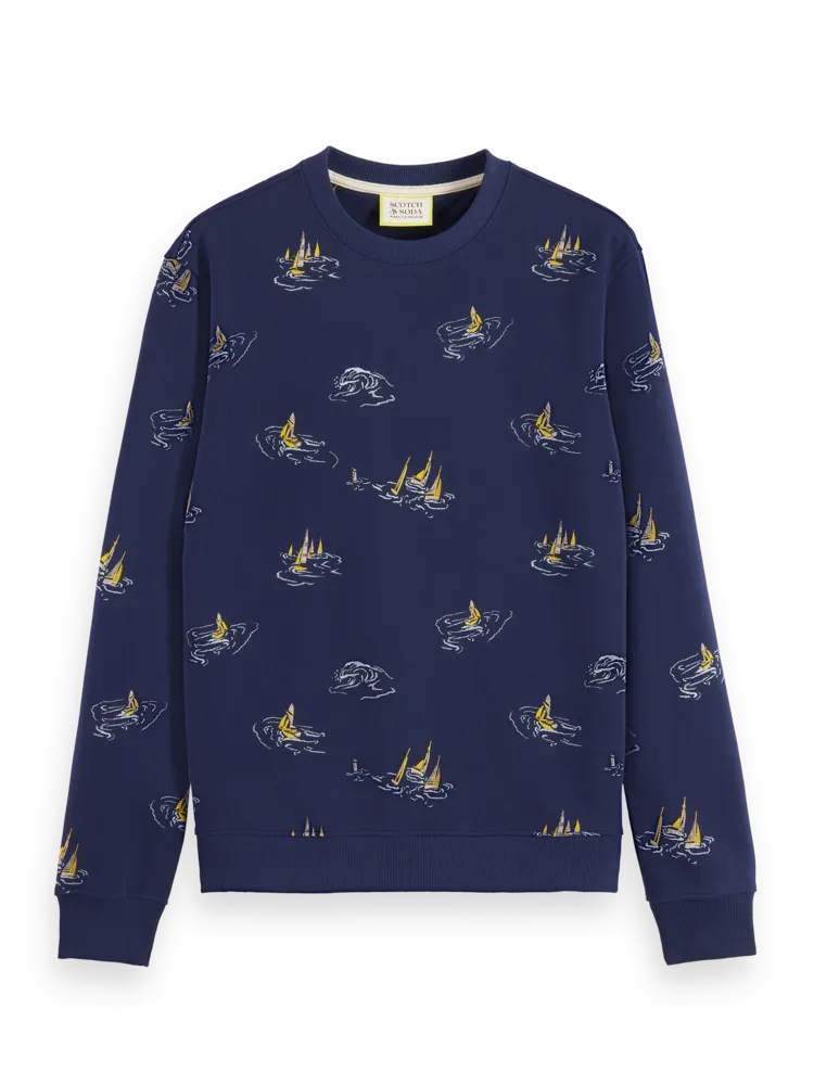 SCOTCH & SODA ALL OVER PRINT SWEATSHIRT