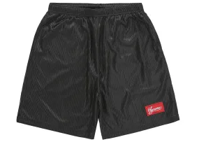 Supreme Gradient Mesh Stripe Short Black